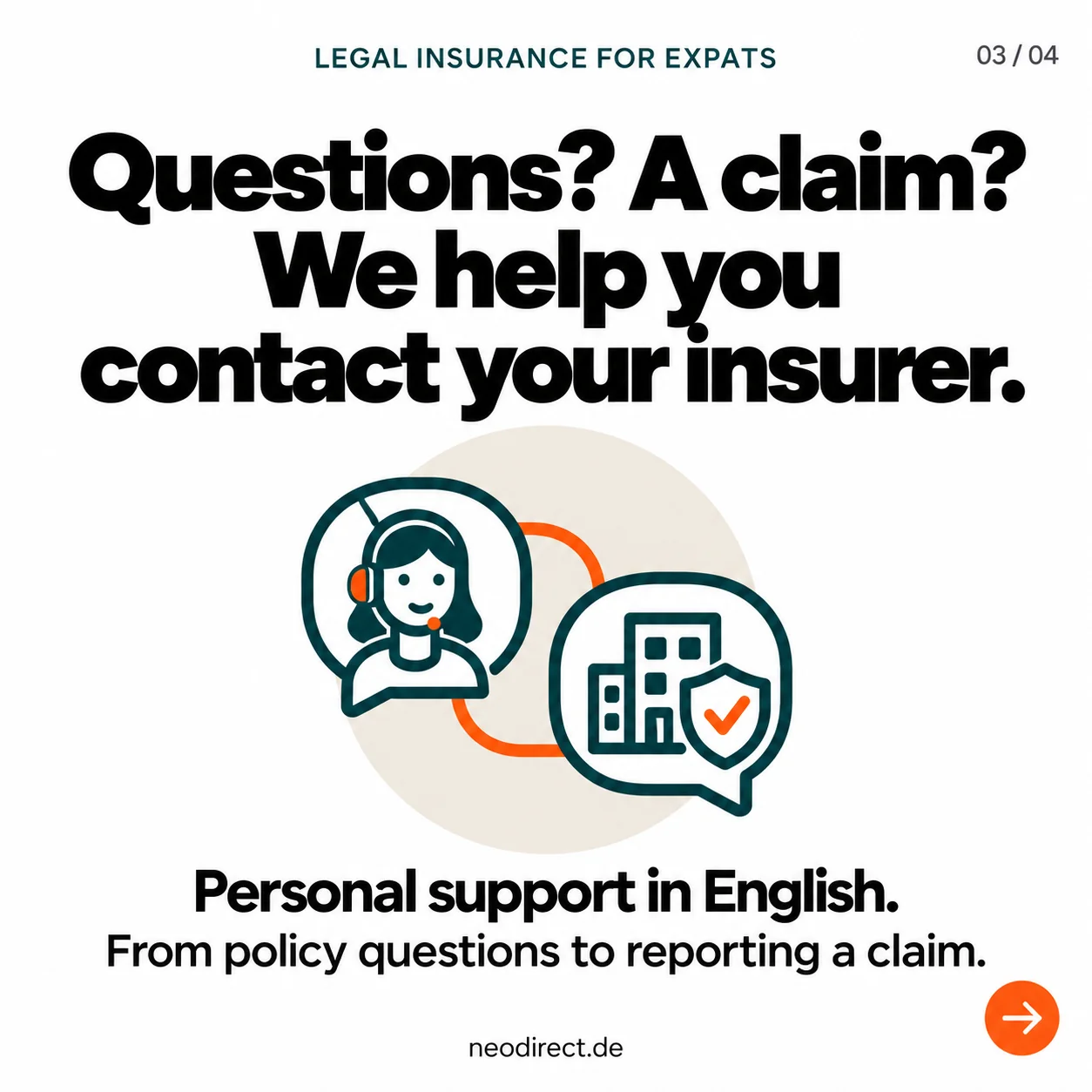 Personal advisor connected to the insurance company